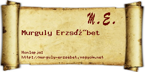 Murguly Erzsébet névjegykártya
